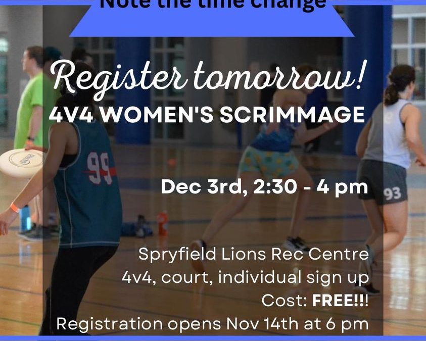 4v4 Women’s Scrimmage – FREE!